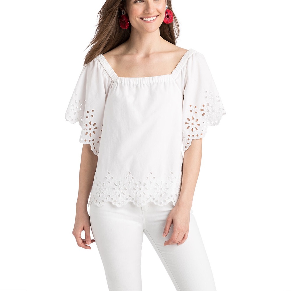 Vineyard Vines Eyelet Top